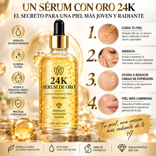 DermaGold 24K™ Hidratación • Luminosidad • Suavidad
