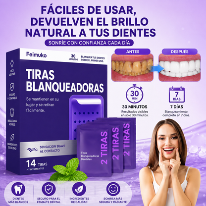 SmileBright™Tiras blanqueadoras dentales de fácil aplicación