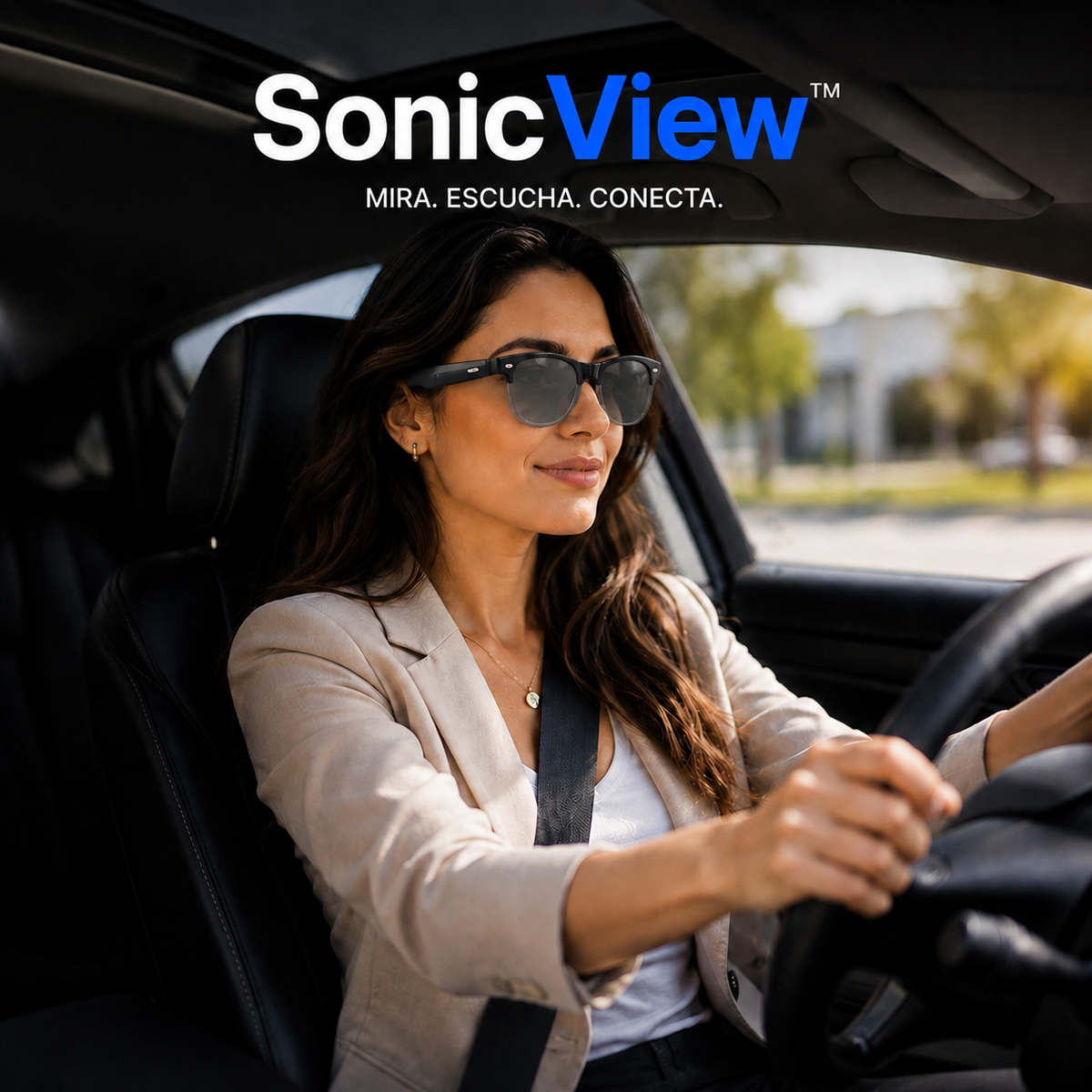 SonicView™ Contesta tus llamadas y escucha musicas con estos lentes Inteligentes.