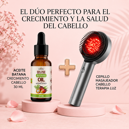Aura Capilar™ Cepillo masajeador para lucir un cabello mas fuerte y saludable.