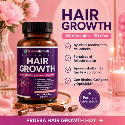 Capsulas Hair Growth™ 🌸✨ - Tu complemento para lograr un cabello fuerte y con brillo.