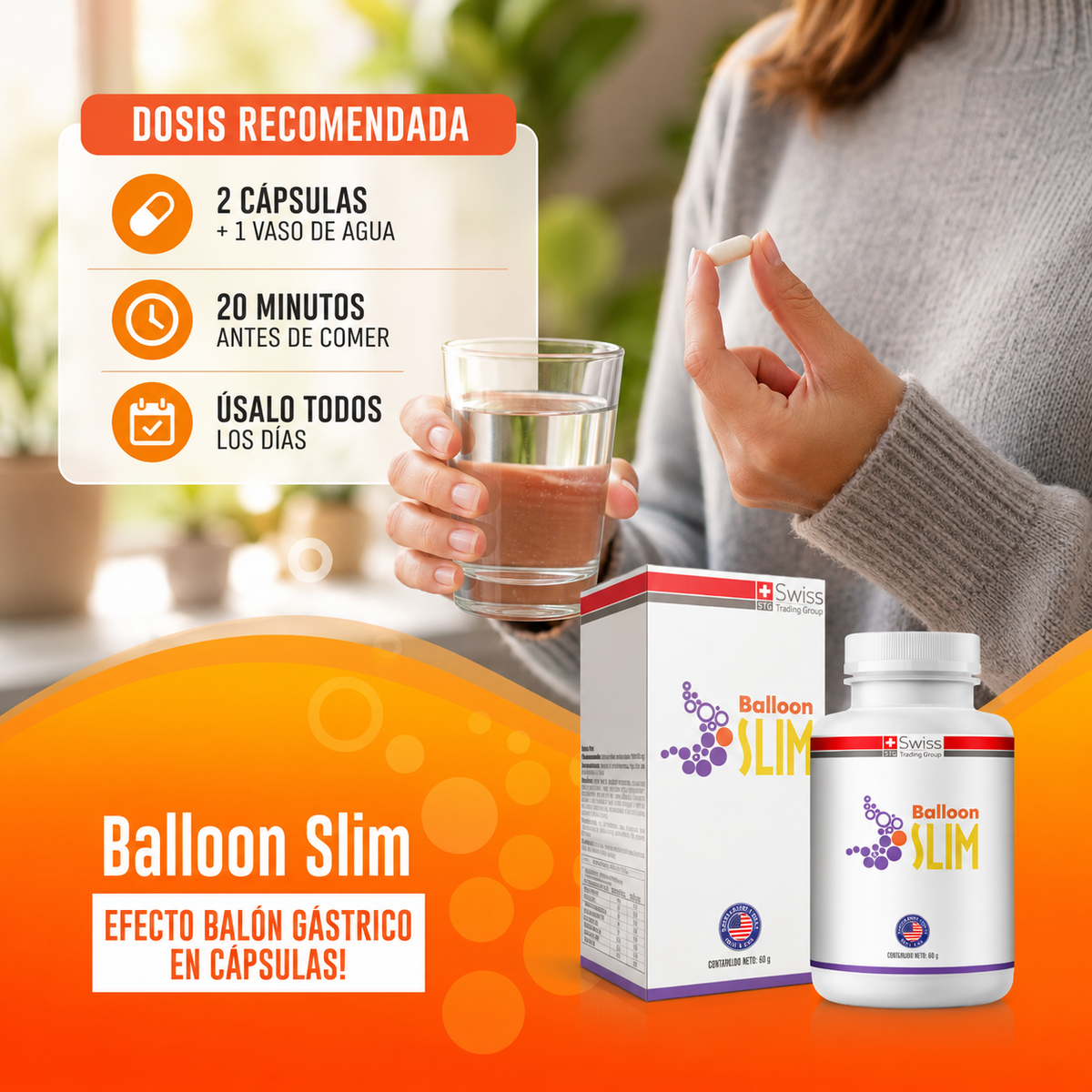 Capsulas VittaSlim™ Suplemento para bajar de peso sin esfuerzo ni riesgo.