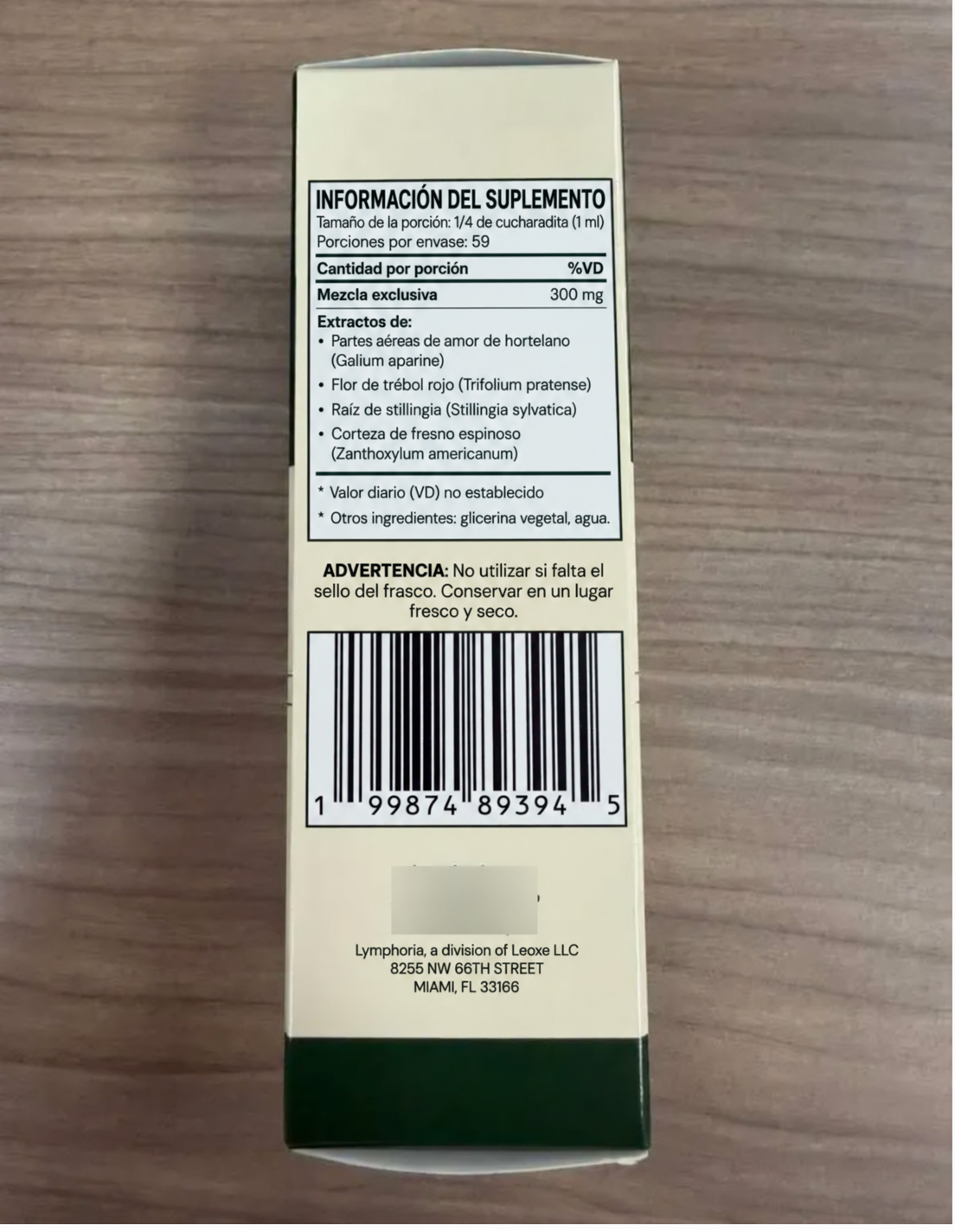 Bienestar Linfático™ Lymphoria Drenaje Linfático 60 ML