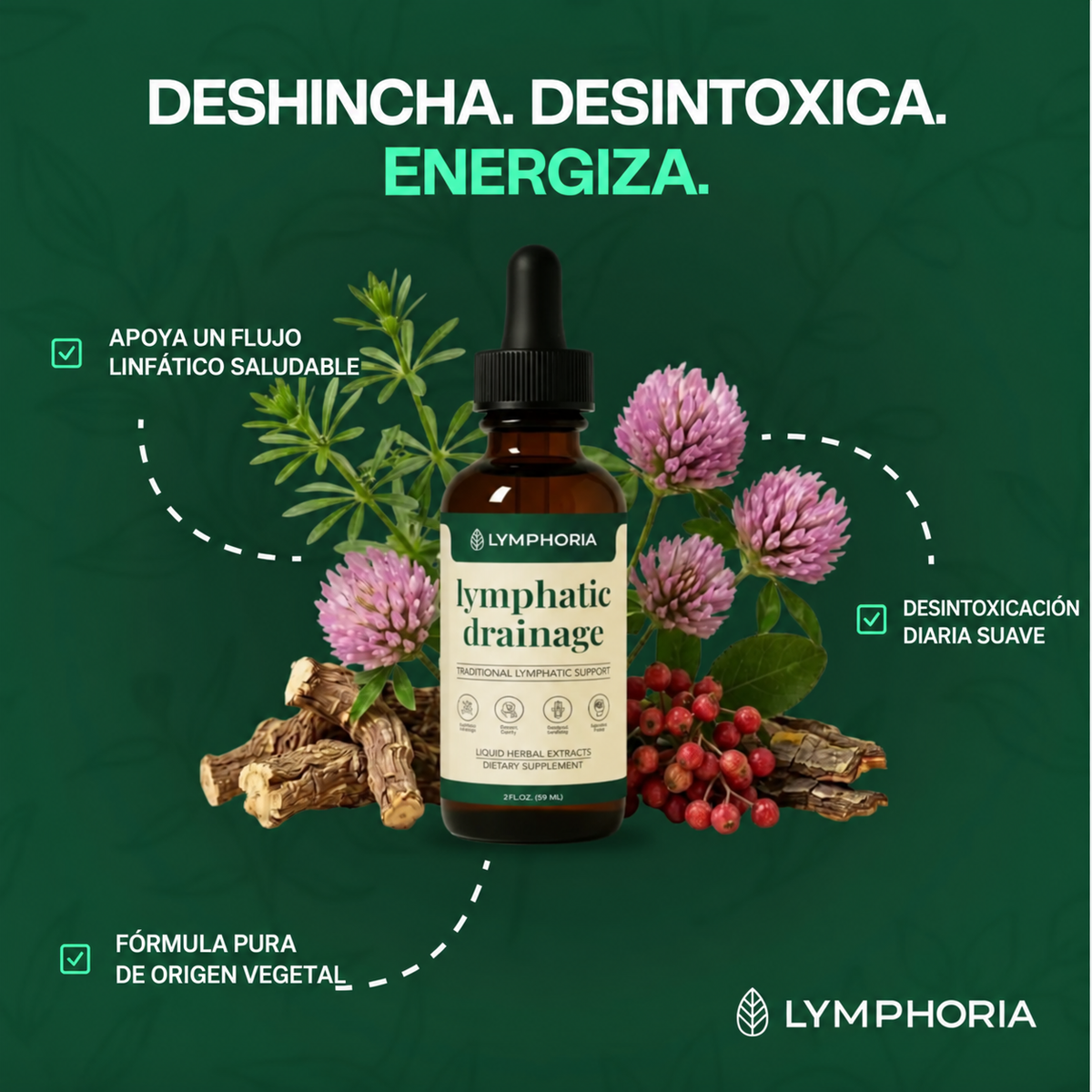 Bienestar Linfático™ Lymphoria Drenaje Linfático 60 ML